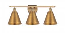 Innovations Lighting 516-3W-BB-MBC-8-BB - Berkshire - 3 Light - 28 inch - Brushed Brass - Bath Vanity Light