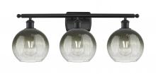 Innovations Lighting 516-3W-BK-G483-8SL - Brookhaven Globe - 3 Light - 28 inch - Matte Black - Bath Vanity Light