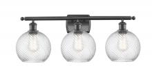 Innovations Lighting 516-3W-OB-G1214-8 - Twisted Swirl 3 Light Bath Vanity Light part of the Ballston Collection