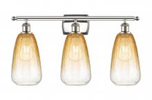 Innovations Lighting 516-3W-PN-G480-6AM - Brookhaven Almond - 3 Light - 26 inch - Polished Nickel - Bath Vanity Light
