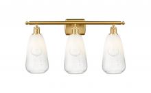 Innovations Lighting 516-3W-SG-G480-6OP - Brookhaven Almond - 3 Light - 26 inch - Satin Gold - Bath Vanity Light