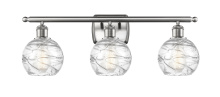 Innovations Lighting 516-3W-SN-G1213-6CL - Athens Deco Swirl - 3 Light - 26 inch - Brushed Satin Nickel - Bath Vanity Light
