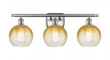 Innovations Lighting 516-3W-SN-G483-8AM - Brookhaven Globe - 3 Light - 28 inch - Brushed Satin Nickel - Bath Vanity Light