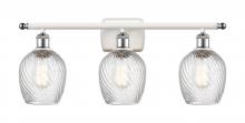 Innovations Lighting 516-3W-WPC-G292 - Salina - 3 Light - 26 inch - White Polished Chrome - Bath Vanity Light