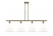 Innovations Lighting 516-4I-AB-GBC-121 - Berkshire - 4 Light - 50 inch - Antique Brass - Stem hung - Island Light