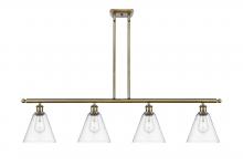 Innovations Lighting 516-4I-AB-GBC-82 - Berkshire - 4 Light - 48 inch - Antique Brass - Stem hung - Island Light