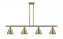 Innovations Lighting 516-4I-AB-M8 - Smithfield - 4 Light - 48 inch - Antique Brass - Stem hung - Island Light