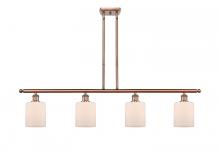 Innovations Lighting 516-4I-AC-G111 - Cobbleskill - 4 Light - 48 inch - Antique Copper - Stem hung - Island Light
