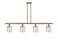 Innovations Lighting 516-4I-AC-G112 - Cobbleskill - 4 Light - 48 inch - Antique Copper - Stem hung - Island Light