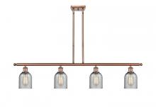 Innovations Lighting 516-4I-AC-G257 - Caledonia - 4 Light - 48 inch - Antique Copper - Stem hung - Island Light