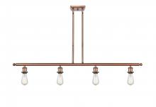 Innovations Lighting 516-4I-AC - Bare Bulb - 4 Light - 48 inch - Antique Copper - Stem hung - Island Light