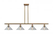 Innovations Lighting 516-4I-BB-G132-LED - Orwell - 4 Light - 48 inch - Brushed Brass - Stem hung - Island Light