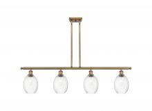 Innovations Lighting 516-4I-BB-G459-6CL - Preston Bulb - 4 Light - 48 inch - Brushed Brass - Stem Hung - Island Light