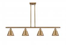 Innovations Lighting 516-4I-BB-M8-LED - Smithfield - 4 Light - 48 inch - Brushed Brass - Stem hung - Island Light