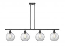 Innovations Lighting 516-4I-BK-G122 - Athens - 4 Light - 48 inch - Matte Black - Stem hung - Island Light