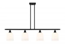 Innovations Lighting 516-4I-BK-G558-6GWH - Bella - 4 Light - 48 inch - Matte Black - Stem hung - Island Light