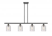 Innovations Lighting 516-4I-OB-G112C-5CL - Cobbleskill - 4 Light - 48 inch - Oil Rubbed Bronze - Stem hung - Island Light
