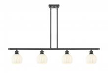 Innovations Lighting 516-4I-OB-G1217-6WV - White Venetian - 4 Light - 48 inch - Oil Rubbed Bronze - Stem Hung - Island Light