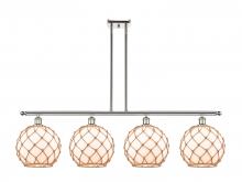 Innovations Lighting 516-4I-PN-G121-10RB - Farmhouse Rope - 4 Light - 48 inch - Polished Nickel - Stem hung - Island Light