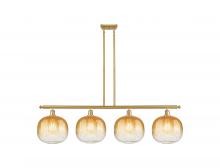 Innovations Lighting 516-4I-SG-G481-10AM - Brookhaven Sphere - 4 Light - 49 inch - Satin Gold - Stem Hung - Island Light