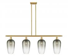Innovations Lighting 516-4I-SG-G484-7SL - Brookhaven Flute - 4 Light - 48 inch - Satin Gold - Stem Hung - Island Light
