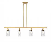 Innovations Lighting 516-4I-SG-G804 - Clymer - 4 Light - 48 inch - Satin Gold - Stem hung - Island Light
