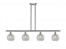 Innovations Lighting 516-4I-SN-G125 - Athens - 4 Light - 48 inch - Brushed Satin Nickel - Stem hung - Island Light