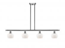 Innovations Lighting 516-4I-SN-G91 - Fenton - 4 Light - 48 inch - Brushed Satin Nickel - Stem hung - Island Light