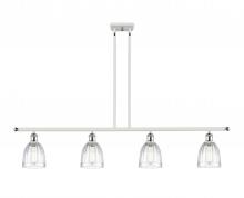 Innovations Lighting 516-4I-WPC-G442-LED - Brookfield - 4 Light - 48 inch - White Polished Chrome - Stem hung - Island Light