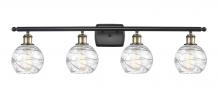 Innovations Lighting 516-4W-BAB-G1213-6 - Athens Deco Swirl - 4 Light - 36 inch - Black Antique Brass - Bath Vanity Light