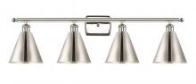 Innovations Lighting 516-4W-PN-MBC-8-PN - Berkshire - 4 Light - 38 inch - Polished Nickel - Bath Vanity Light