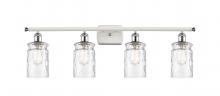 Innovations Lighting 516-4W-WPC-G352 - Candor - 4 Light - 35 inch - White Polished Chrome - Bath Vanity Light