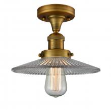 Innovations Lighting 517-1CH-BB-G2 - Halophane - 1 Light - 9 inch - Brushed Brass - Semi-Flush Mount