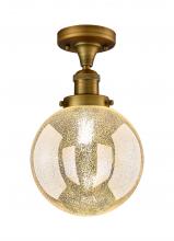 Innovations Lighting 517-1CH-BB-G208-8 - Beacon - 1 Light - 8 inch - Brushed Brass - Semi-Flush Mount