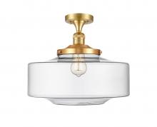 Innovations Lighting 517-1CH-SG-G692-16 - Bridgeton - 1 Light - 16 inch - Satin Gold - Semi-Flush Mount