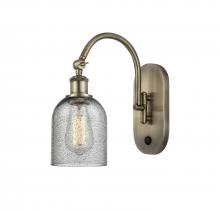 Innovations Lighting 518-1W-AB-G257 - Caledonia - 1 Light - 5 inch - Antique Brass - Adjustable Swing Arm