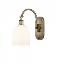 Innovations Lighting 518-1W-AB-G558-6GWH - Bella - 1 Light - 6 inch - Antique Brass - Adjustable Swing Arm