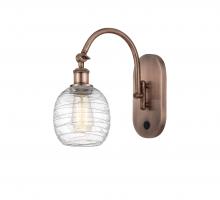 Innovations Lighting 518-1W-AC-G1013 - Belfast - 1 Light - 6 inch - Antique Copper - Adjustable Swing Arm