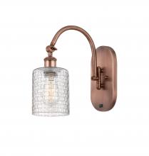 Innovations Lighting 518-1W-AC-G112C-5CL - Cobbleskill - 1 Light - 5 inch - Antique Copper - Adjustable Swing Arm