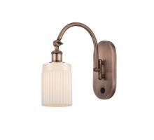Innovations Lighting 518-1W-AC-G341 - Hadley - 1 Light - 5 inch - Antique Copper - Adjustable Swing Arm
