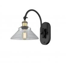 Innovations Lighting 518-1W-BAB-G132 - Orwell - 1 Light - 8 inch - Black Antique Brass - Adjustable Swing Arm