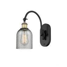 Innovations Lighting 518-1W-BAB-G257 - Caledonia - 1 Light - 5 inch - Black Antique Brass - Adjustable Swing Arm