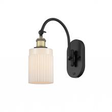 Innovations Lighting 518-1W-BAB-G341 - Hadley - 1 Light - 5 inch - Black Antique Brass - Adjustable Swing Arm