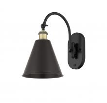 Innovations Lighting 518-1W-BAB-MBC-8-BK - Berkshire - 1 Light - 8 inch - Black Antique Brass - Adjustable Swing Arm