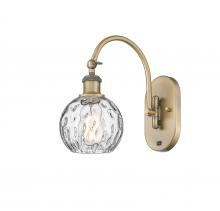 Innovations Lighting 518-1W-BB-G1215-6 - Athens Water Glass - 1 Light - 6 inch - Brushed Brass - Adjustable Swing Arm