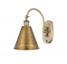 Innovations Lighting 518-1W-BB-MBC-8-BB - Berkshire - 1 Light - 8 inch - Brushed Brass - Adjustable Swing Arm