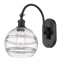 Innovations Lighting 518-1W-BK-G556-8CL - Rochester - 1 Light - 8 inch - Matte Black - Adjustable Swing Arm
