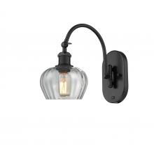 Innovations Lighting 518-1W-BK-G92 - Fenton - 1 Light - 7 inch - Matte Black - Adjustable Swing Arm