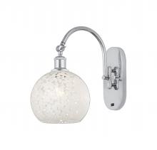 Innovations Lighting 518-1W-PC-G1216-8WM - White Mouchette - 1 Light - 8 inch - Polished Chrome - Adjustable Swing Arm