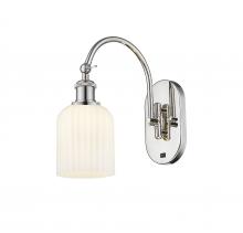 Innovations Lighting 518-1W-PN-G559-5GWH - Bridal Veil - 1 Light - 5 inch - Polished Nickel - Adjustable Swing Arm